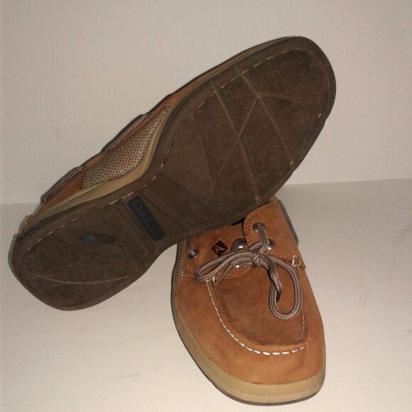 Sperry Leather and Suede Intrepid 2 Eye Top Siders Nautical Deck Shoes Model STS - Picture 3 of 3
